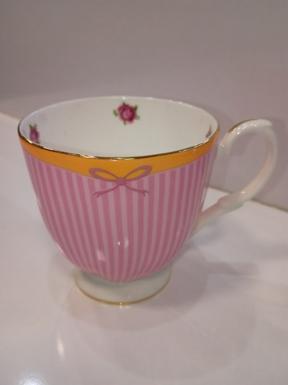 Royal Albert Candy Collection Vintage Fine Bone China Mug, Sweet Stripe, NEW